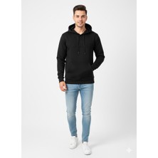 Ribana Classic Unısex Regular Fıt Cepli Kapüşonlu Yumuşak Dokulu Classic Sweatshirt