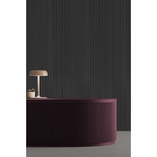 Decomila Mdf Ahşap Akustik Duvar Paneli 60X275 cm -Antrasit