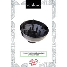 Özbience V3 MEGATURBO5500 Güçlü ve Hafif Fön Makinesi Difüzörü