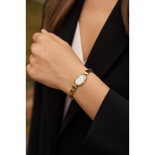 Boris Accessory Kadın Gold Yuvarlak Halkalı Bileklik Saat – Şık ve Modern Tasarım