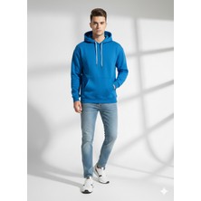 Ribana Classic Unısex Regular Fıt Cepli Kapüşonlu Yumuşak Dokulu Classic Sweatshirt