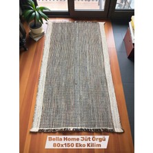 Bella Home Jüt Örgü 80X150 Eko Kilim - Yıkanabilir - Paspas - Koridor Kilim -  Hediyelik Çeyizlik