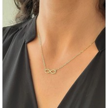 Myz Takı Sonsuzluk Figürlü 925 Ayar Gümüş Kadın Kolyesi