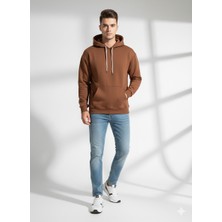 Ribana Classic Unısex Regular Fıt Cepli Kapüşonlu Yumuşak Dokulu Classic Sweatshirt