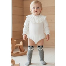 Parla Kids Kız Çocuk Tilki Desen Çorap/gri