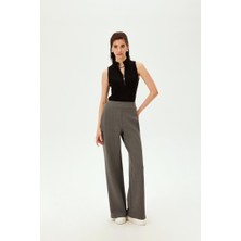 Allyco Yanları Boncuk İşleme Detaylı Regular Örme Pantolon
