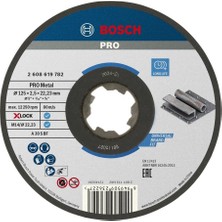 Bosch Pro 125X2,5 mm X-Lock Metal Kesme Taşı Düz 2608619782
