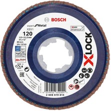 Bosch X-Lock Flap Disk 125 mm 120 Kum Plastik Taban X551 2608619818