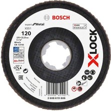 Bosch X-Lock Flap Disk 125 mm 120 Kum X551 2608619806