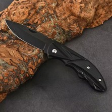 Argeus Katlanır Cep Çakısı - Kemer Klipsli - SDR-079 - Siyah