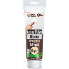 Nzb Beyaz Renk Ahşap Parke Tamir Macunu Mobilya Masa Dolgu Çatlak Çizik Giderici 125 ml Kullanıma Hazır