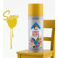 Badem10 Sarı Sprey Boya 400 ml – Metal Ahşap Plastik Beton Yüzeylere Uygun Hobi Dekoratif Amaçlı Sprey Boya