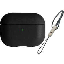 Techmrt Newface Airpods 3 (3.nesil) 405 Deri Kılıf - Siyah