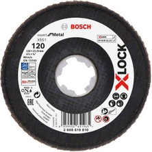 Bosch X-Lock Flap Disk 115 mm 120 Kum X551 2608619810
