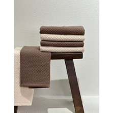 Plume Ceramic Home %100 Pamuk Premium 4'lü El Yüz Havlu Seti -50X80 cm | Çeyizlik, M