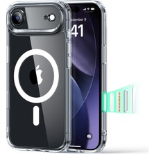 ESR iPhone Air Uyumlu Kameralı Kontrol Özellikli Classic Hibrit Manyetik Kılıf – Şeffaf