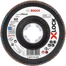 Bosch X-Lock Flap Disk 115 mm 60 Kum X551 2608619808