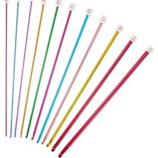 Nuvigo Örgü Tığ Metalize 25 cm  3,5 Numara