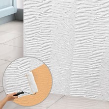 Tink Kendinden Yapışkanlı 3D Duvar Paneli Boyanabilir Dekota 60X60 cm Duvar Kağıdı Desenli (14 Adet)