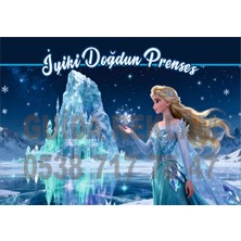 Elsa Frozen Temalı Doğumgünü Afişi