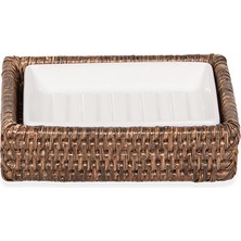 Decor Walther Basket Sabunluk, Tezgah Üstü - Porselen/kahve