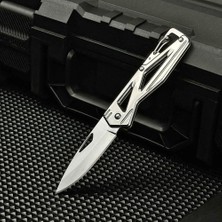 Argeus Katlanır Cep Çakısı - Kemer Klipsli - SDR-072 - Gümüş