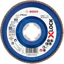 Bosch X-Lock Flap Disk 115 mm 80 Kum Plastik Taban X551 2608619813