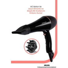 Özbience Profesyonel Turbo Ultra Ince Saç Kurutma Fön Makinesi ve Difüzör Başlıklı