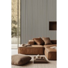 Decomila Mdf Ahşap Akustik Duvar Paneli 60X275 cm - Soft Gri (pvc) - Çizilmez