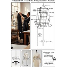 Manken İstanbul 42 Beden Yüksek Kalite Döküm Ayak Kollu Fransız Profesyonel Prova Mankeni Terzi Mankeni