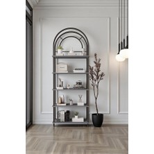 Mobitopya Çevir Kur Dekoratif Çok Amaçlı Raf Dolap Antrasit