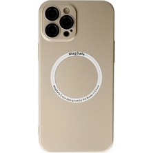 Techmrt Newface Iphone 12 Pro Kılıf Jack Magneticsafe Lens Silikon - Gold
