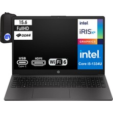 HP 250 G10 Intel Core I5-1334U 32GB Ram 1tb SSD 15.6 Inç Full Hd WIN11 Pro B2PH6ESEP11 + Elektropasaj Çanta