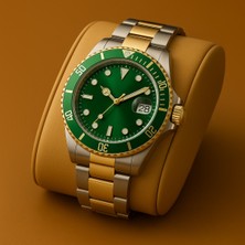 Erkek Kol Saati Metal Takvimli Paslanmaz Kararmaz