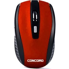 Tbl Dekor Kırmızı Kablosuz 6d Optik Mouse