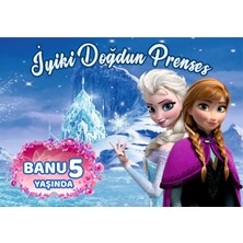 Guida Reklam Elsa Frozen Temalı Doğum Günü Afiş Branda