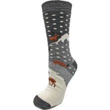 A Classe Yılbaşı Geyik Desenli Havlu Çorap