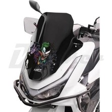 Motiker Honda Pcx Ön Cam Siperlik Joker Kaplama Sticker Etiket Modeli