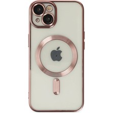 Techmrt Newface Iphone 14 Plus Kılıf Kross Magneticsafe Kapak - Rose