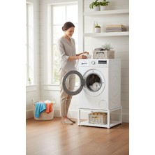 Metal Çamaşır ve Kurutma Makinası Yükseltici Çamaşır Makinası Altı Raf