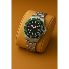 Erkek Kol Saati Metal Takvimli Paslanmaz Kararmaz