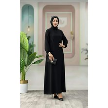 Mismoly Düz Desen Salaş Tesettür Elbise