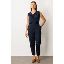 Ekol Beli Lastikli Aksesuar Detaylı Pantolon 1043