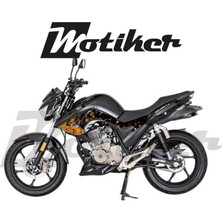 Motiker Mondial Drift L Orta Şase ve Ön Grenaj Orange Triangle Sticker Etiket Kaplama Modeli