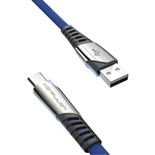 Techmrt Konfulon DC18 Type-C Kablo 1m 5A - Mavi