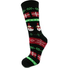 A Classe Yılbaşı Kardanadam Desenli Havlu Çorap