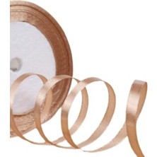 Nuvigo Saten Kurdele 3 cm 10 Metre Sütlü Kahve