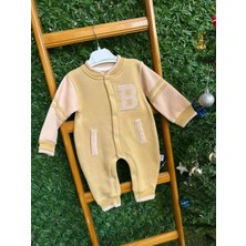 bebexy B Harfli Çıtçıtlı Tulum Sarı