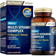 Nutraxin Men's Multi Vitamin Complex 60 Tablet Vitamin ve Mineral İçerikli Zengin Formül