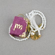 Lapisdo Fanus Içerisinde Mini Kuran ve Tesbih Seti